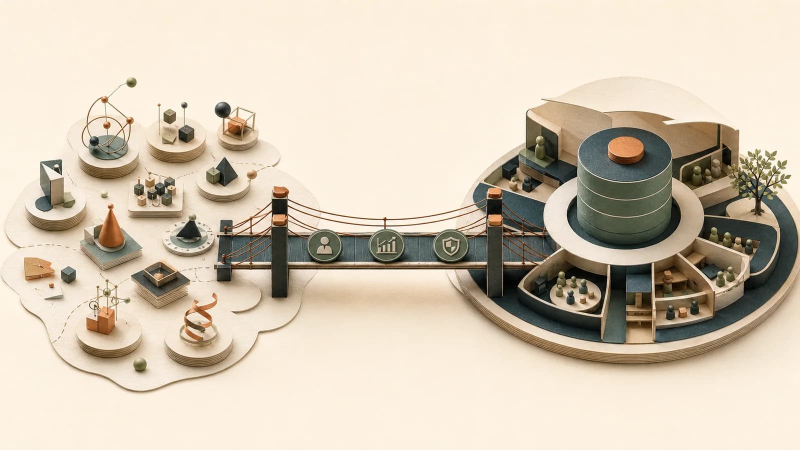 A bridge connecting scattered experiments to an integrated operating system