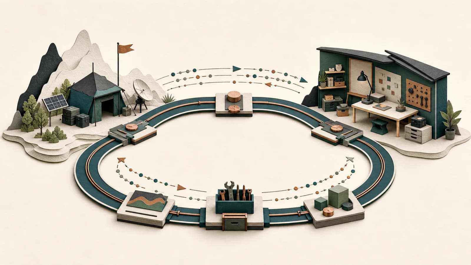 A continuous learning loop between a field outpost and a product workshop